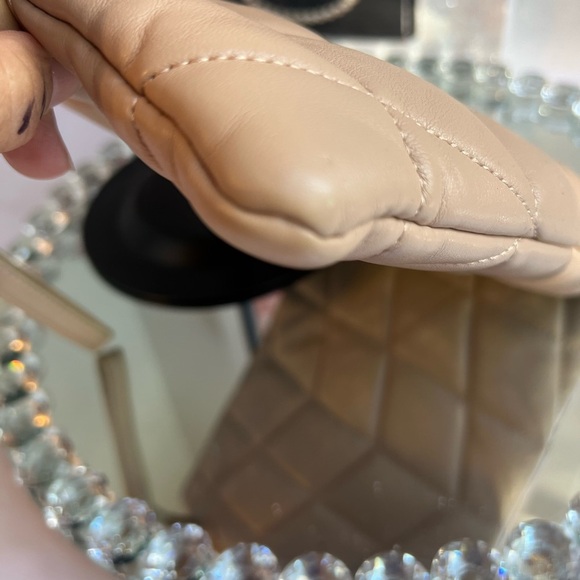 Sondra Roberts Tan Quilted Clutch with Wristlet - Picture 9 of 10